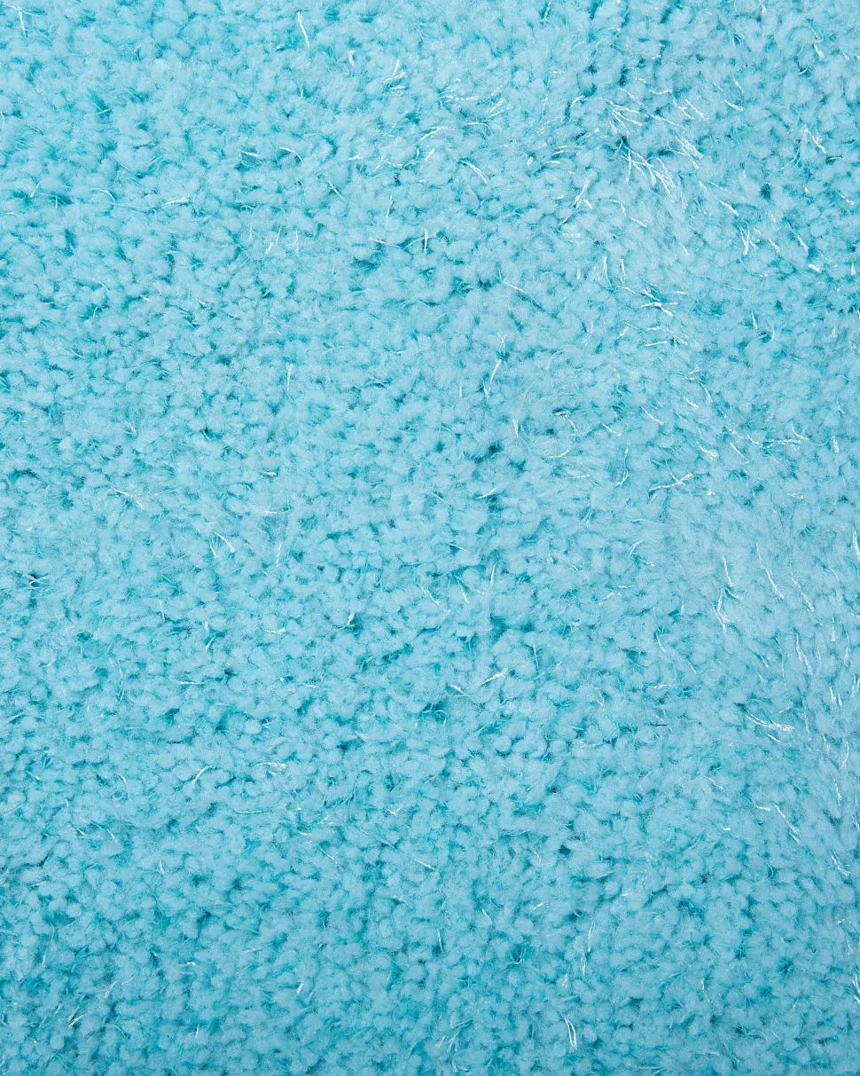 Teppich Hellblau 140 X 200 Cm Shaggy Demre