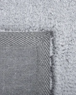Teppich Hellgrau 140 Cm Shaggy Demre