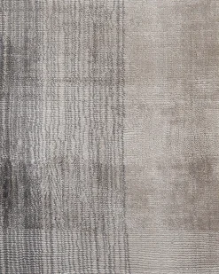 Teppich Hellgrau-Dunkelgrau 160 X 230 Cm Kurzflor Ercis
