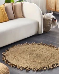 Teppich Jute Beige 120 Cm Zonguldak