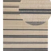 Teppich Jute Beige / Graphitgrau 160 X 230 Cm Streifenmuster Kurzflor Zweiseitig Talpur