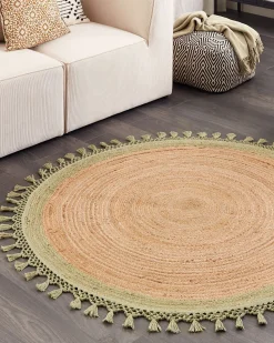 Teppich Jute Beige / Grun 140 Cm Marts