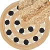 Teppich Jute Beige/Schwarz 140 Cm Hovit