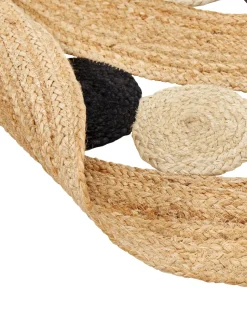 Teppich Jute Beige/Schwarz 140 Cm Hovit
