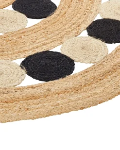 Teppich Jute Beige/Schwarz 140 Cm Hovit