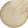 Teppich Jute Hellbeige 120 Cm Kurzflor Menemen