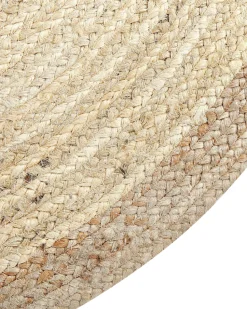 Teppich Jute Hellbeige 120 Cm Kurzflor Menemen