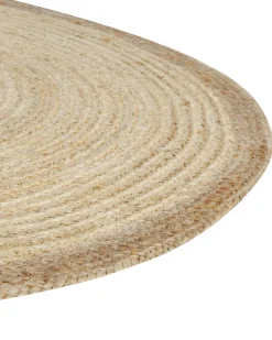 Teppich Jute Hellbeige 120 Cm Kurzflor Menemen