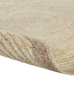 Teppich Jute Hellbeige 120 Cm Kurzflor Menemen