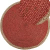 Teppich Jute Korallenrot 120 Cm Kurzflor Menemen