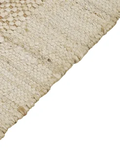 Teppich Jute Sandbeige 160 X 230 Cm Geometrisches Muster Kurzflor Yelmez
