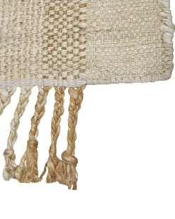 Teppich Jute Sandbeige 160 X 230 Cm Geometrisches Muster Kurzflor Yelmez