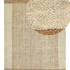 Teppich Jute Sandbeige 160 X 230 Cm Geometrisches Muster Kurzflor Dedemli