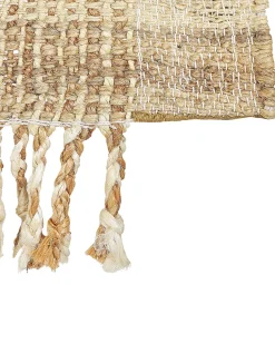 Teppich Jute Sandbeige 160 X 230 Cm Geometrisches Muster Kurzflor Berissa