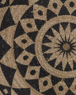 Teppich Jute Schwarz 120 Cm Alakir