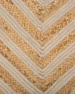 Teppich Jute-Baumwolle Beige 140 X 200 Cm Pirli