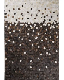 Teppich Kuhfell Beige / Braun 160 X 230 Cm Patchwork Kurzflor Eyim