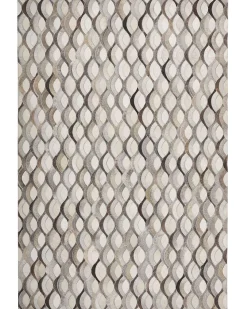 Teppich Kuhfell Braun / Beige 160 X 230 Cm Patchwork Kurzflor Kirca