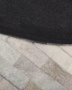 Teppich Kuhfell Braun / Beige 140 Cm Patchwork Kurzflor Dutlar