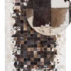 Teppich Kuhfell Braun / Beige 160 X 230 Cm Patchwork Kurzflor Okculu