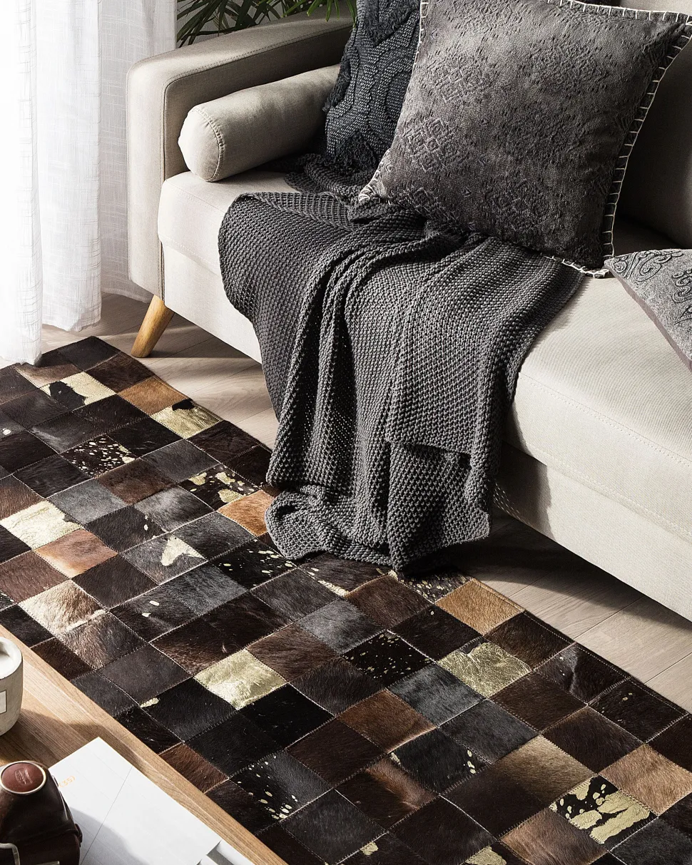 Teppich Kuhfell Braun 200 X 300 Cm Patchwork Bandirma