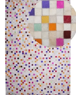 Teppich Kuhfell Bunt 160 X 230 Cm Patchwork Kurzflor Advan