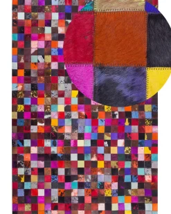 Teppich Kuhfell Bunt 160 X 230 Cm Patchwork Enne