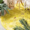 Teppich Kuhfell Gelb 140 Cm Patchwork Kurzflor Zeytin