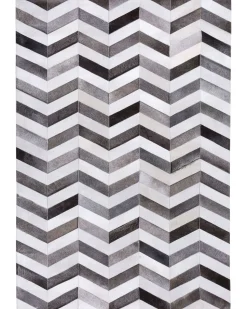 Teppich Kuhfell Grau 140 X 200 Cm Patchwork Aksaz