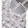 Teppich Kuhfell Grau 160 X 230 Cm Geometrisches Muster Agacli