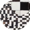 Teppich Kuhfell Schwarz-Weis 140 Cm Patchwork Bergama