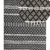 Teppich Leder Schwarz/Beige 140 X 200 Cm Fehimli