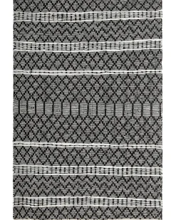 Teppich Leder Schwarz/Beige 140 X 200 Cm Fehimli