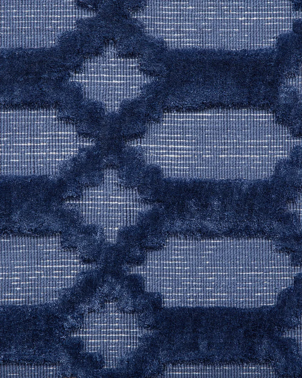 Teppich Marineblau 160 X 230 Cm Kurzflor Cizre