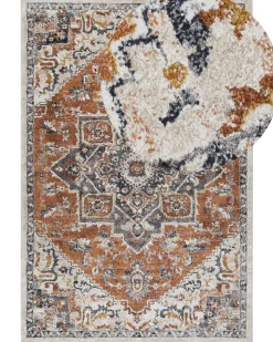 Teppich Mehrfarbig 200 X 300 Cm Orientalisches Muster Kurzflor Metsamor