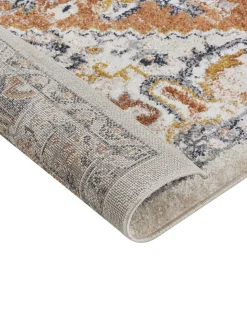 Teppich Mehrfarbig 200 X 300 Cm Orientalisches Muster Kurzflor Metsamor
