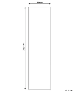 Teppich Mehrfarbig 80 X 300 Cm Streifenmuster Kurzflor Arthur
