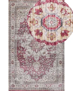 Teppich Mehrfarbig Orientalisches Muster 150 X 230 Cm Kurzflor Arhavi