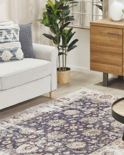 Teppich Mehrfarbig Orientalisches Muster 150 X 230 Cm Kurzflor Pelitli