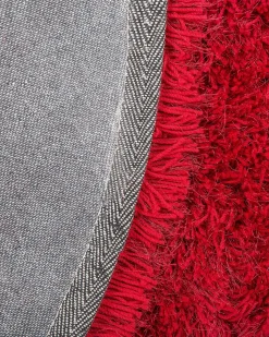 Teppich Rot 140 Cm Shaggy Cide