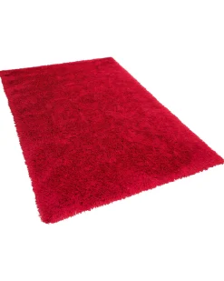 Teppich Rot 160 X 230 Cm Hochflor Cide