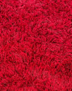 Teppich Rot 160 X 230 Cm Hochflor Cide
