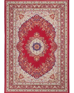 Teppich Rot 160 X 230 Cm Kurzflor Karaman