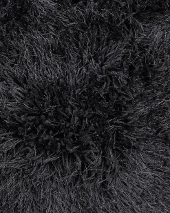 Teppich Schwarz 140 Cm Shaggy Cide