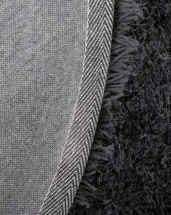 Teppich Schwarz 140 Cm Shaggy Cide