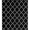 Teppich Schwarz / Silber Marokkanisches Muster 160 X 230 Cm Kurzflor Yelki