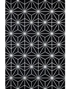 Teppich Schwarz/Silber 160 X 230 Cm Geometrisches Muster Sibel