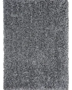 Teppich Schwarz-Weis 160 X 230 Cm Shaggy Cide