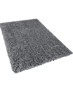Teppich Schwarz-Weis 160 X 230 Cm Shaggy Cide
