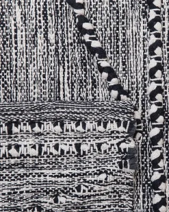 Teppich Schwarz/Weis 160 X 230 Cm Kurzflor Termal